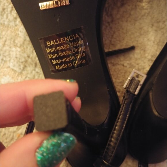 BRAND NEW Hello Molly Ballencia Black-Diamante Billini Heels Size 7 - Picture 5 of 11